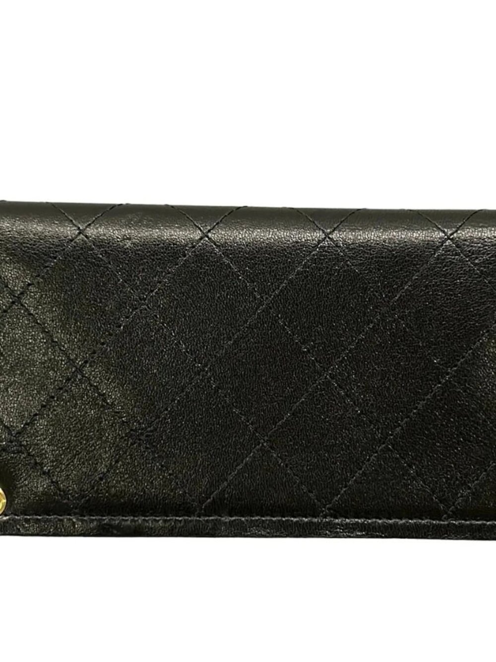 CHANEL Matelasse - Black Leather Other Style Wallet Gold hardware - Picture 2 of 12